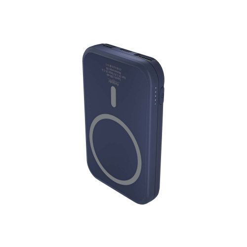 Внешний аккумулятор с беспроводной зарядкой Ultima Wireless Magnetic 5000 mAh, синий