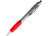 Ручка пластиковая шариковая CONWI, серебристый/красный