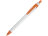 Ручка шариковая Каприз белый/оранжевый
