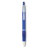 Ручка шариковая с резиновым обх (прозрачно-голубой)