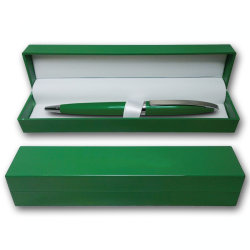 Ручка шариковая в футляре, зеленый