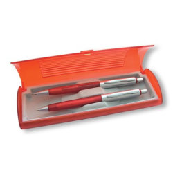 Набор: ручка и карандаш механический,  красный